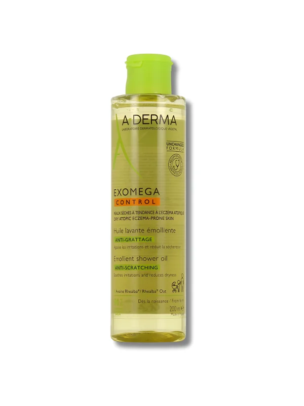 A-DERMA EXOMEGA CONTROL - HUILE LAVANTE EMOLLIENTE 200ML