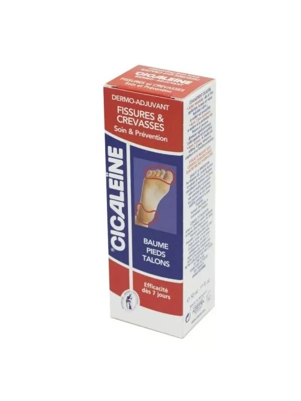 CICALEINE Baume Pieds Talons 50ml - Soin et Prévention des Fissures et Crevasses