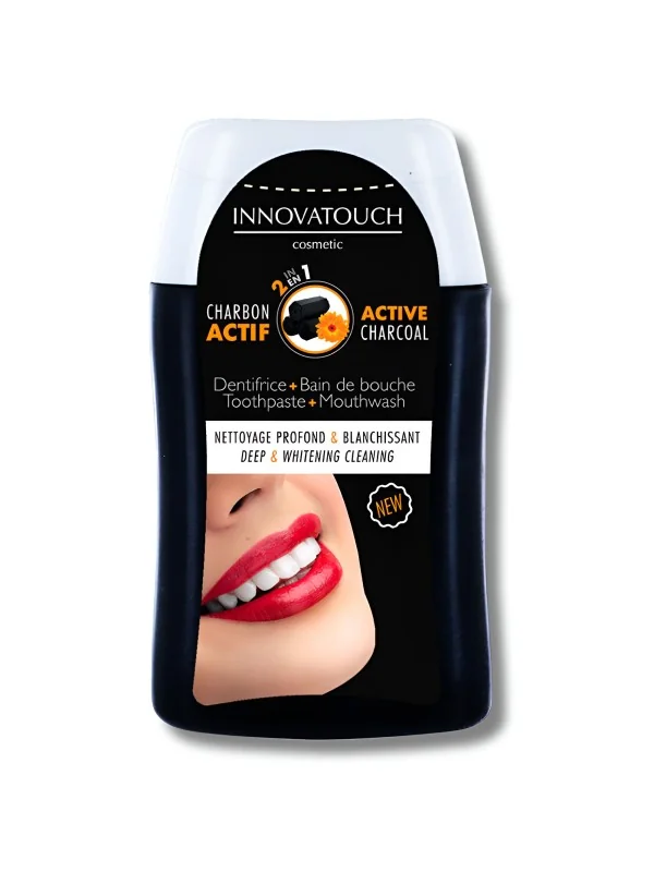 INNOVATOUCH - DENTIFRICE BAIN DE BOUCHE 2 EN 1 AU CHARBON 100ML