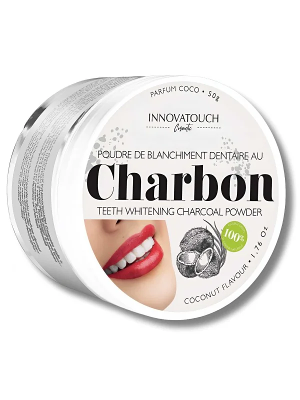 INNOVATOUCH - POUDRE DE BLANCHIMENT DENTAIRE AU CHARBON COCO 50G