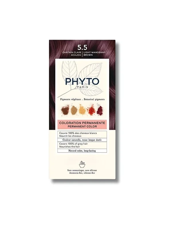 PHYTO - PHYTOCOLOR 5.5 CHATAIN CLAIR ACAJOU