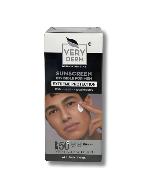 VERY DERM - ÉCRAN SOLAIRE SPF50+ INVISIBLE POUR HOMME 50ML
