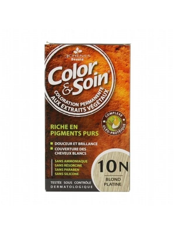 color soin blond platine 10n coloration permanente