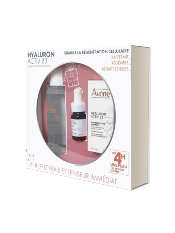 AVENE - COFFRET : HYALURON SERUM ACTIV B3 30ML + EAU MICELLAIRE 100ML OFFERTE + SERUM CG 10ML OFFERT