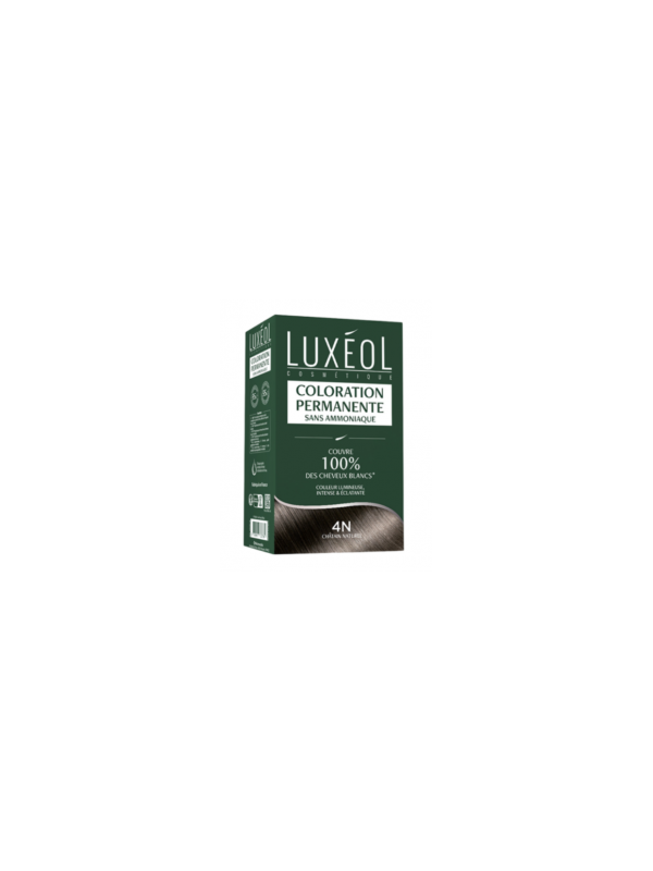Luxéol Coloration Permanente 4N – Châtain Naturel