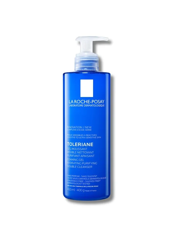LA ROCHE POSAY TOLERIANE - GEL MOUSSANT DOUBLE NETTOYANT PURIFIANT APAISANT 400 ML