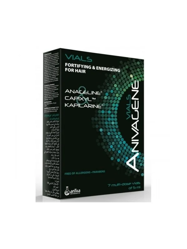 ANIVAGENE Ampoules Fortifiantes & Energisantes Cheveux 7X5ML