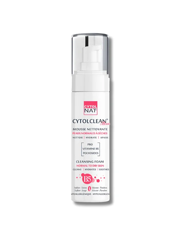 CYTOLNAT CYTOCLEAN - MOUSSE NETTOYANTE PEAUX NORMALES A SECHES 150ML
