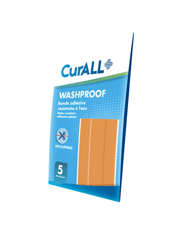 CURALL WASHPROOF BANDES - BANDE ADHÉSIVE RÉSISTANTE À L'EAU 5 PIECES 60X100MM