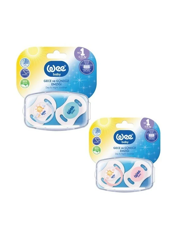 WEE BABY DAY&NIGHT 2 SUCETTES 6-18M 153