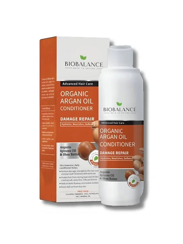 BIOBALANCE - APRÈS-SHAMPOING À L’HUILE D’ARGAN BIO 330ML