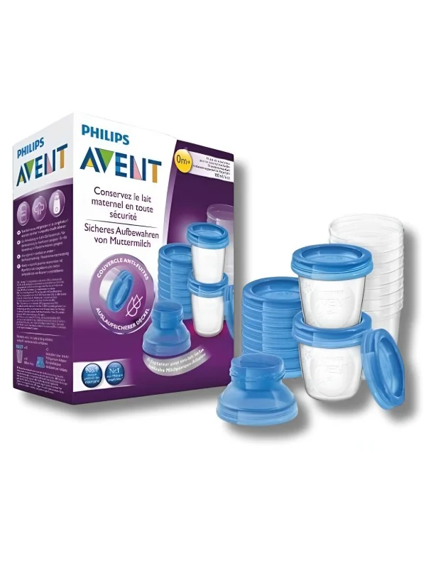 AVENT - POTS DE CONSERVATION LAIT MATERNEL RÉUTILISABLES 10X180ML