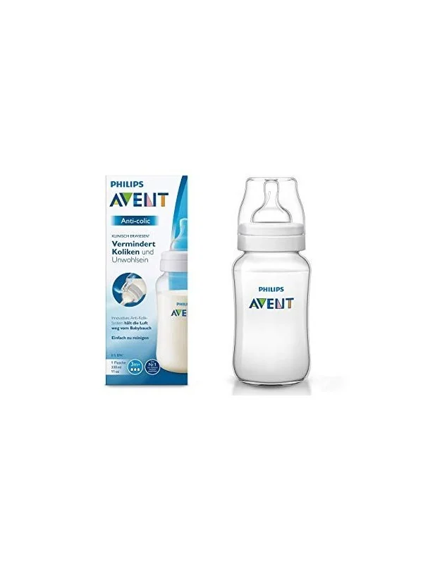 PHILIPS AVENT - BIBERON ANTI COLIC +3MOIS EN PLASTIQUE PP 330ML