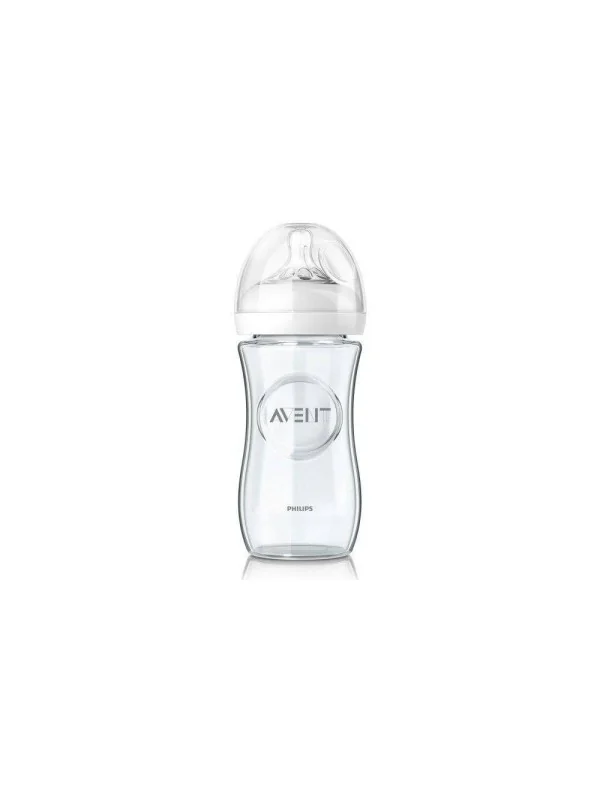 AVENT - BIBERON NATURAL EN VERRE +1MOIS 240ML